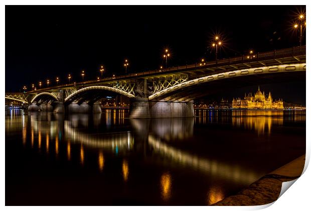 Midnight on the Danube Print by Rob Moore