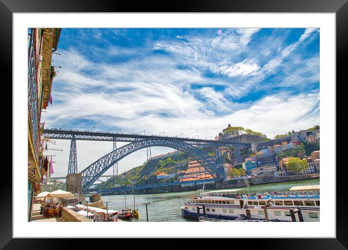  Dom Luis Bridge over Rio Douro Framed Mounted Print by Elijah Lovkoff