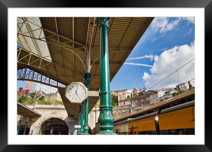 Sao Bento train station in the historic city center Framed Mounted Print by Elijah Lovkoff