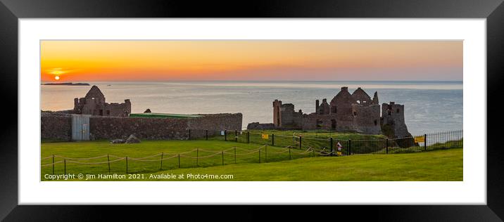 Dunluce castle Northern Ireland Framed Mounted Print by jim Hamilton