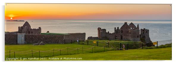 Dunluce castle Northern Ireland Acrylic by jim Hamilton