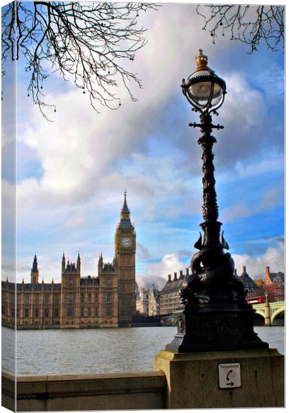 Houses of Parliament Big Ben Westminster London Canvas Print by Andy Evans Photos