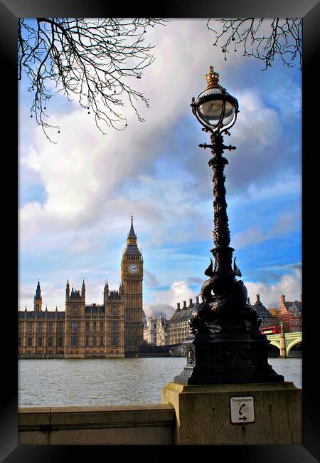 Houses of Parliament Big Ben Westminster London Framed Print by Andy Evans Photos