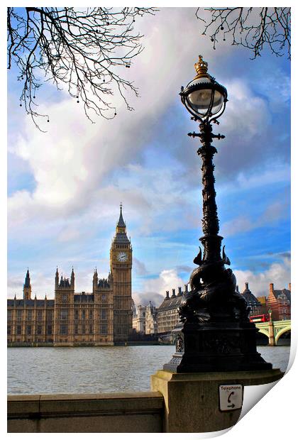 Houses of Parliament Big Ben Westminster London Print by Andy Evans Photos