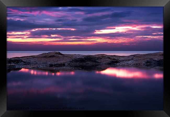 Guillane Evening Sky Framed Print by Keith Thorburn EFIAP/b