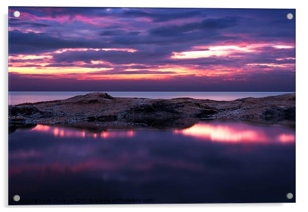 Guillane Evening Sky Acrylic by Keith Thorburn EFIAP/b