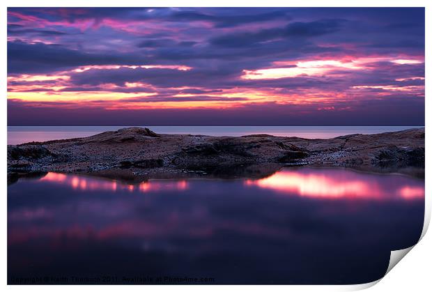 Guillane Evening Sky Print by Keith Thorburn EFIAP/b
