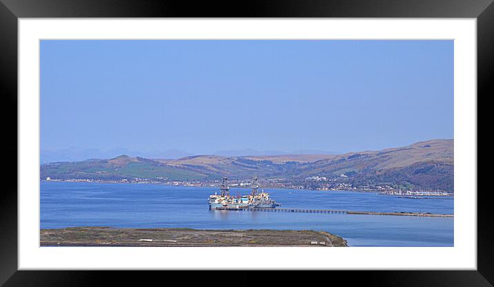 Largs and Hunterston Port Framed Mounted Print by Allan Durward Photography