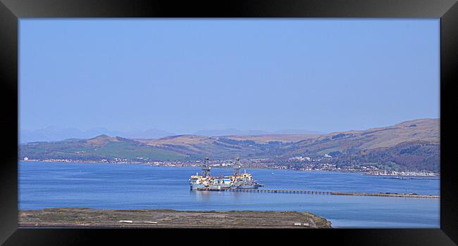 Largs and Hunterston Port Framed Print by Allan Durward Photography
