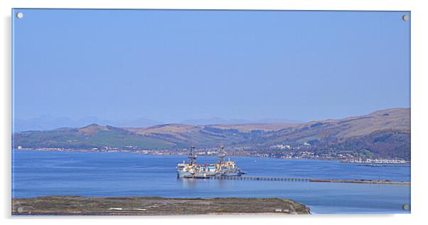 Largs and Hunterston Port Acrylic by Allan Durward Photography