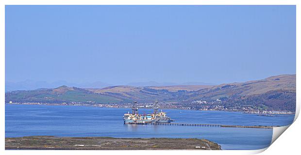 Largs and Hunterston Port Print by Allan Durward Photography