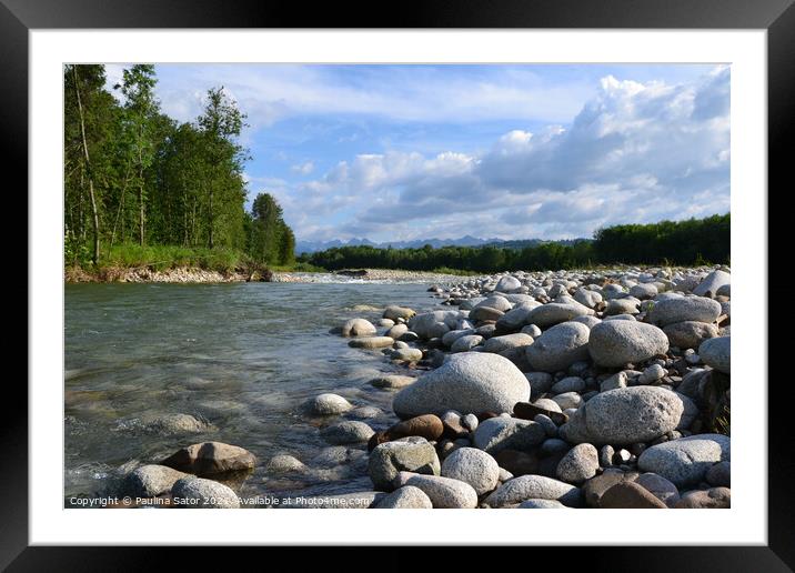 Bialka mountain river. Poland Framed Mounted Print by Paulina Sator