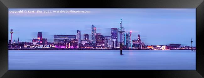 Liverpool skyline Framed Print by Kevin Elias