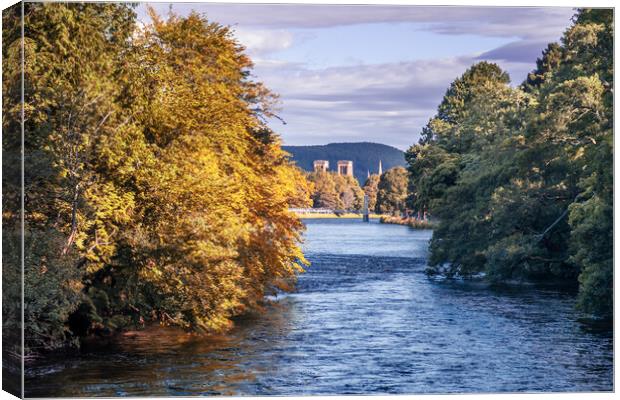 View from Ness Islands - Inverness Canvas Print by John Frid