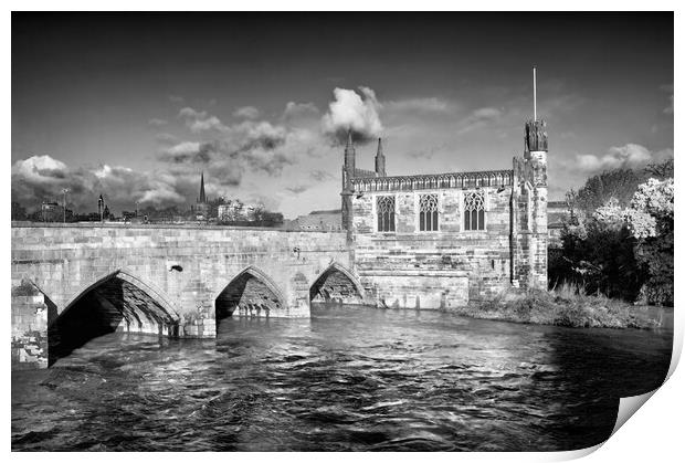 Chantry Chapel of St Mary the Virgin, Wakefield Print by Darren Galpin