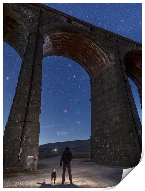 The magic of the night, Ribblehead Print by Pete Collins
