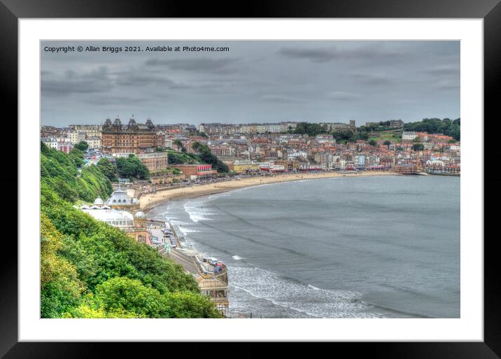 Scarborough Framed Mounted Print by Allan Briggs