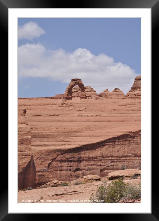 Delicate Arch, Arches National Park Framed Mounted Print by Sam Robinson