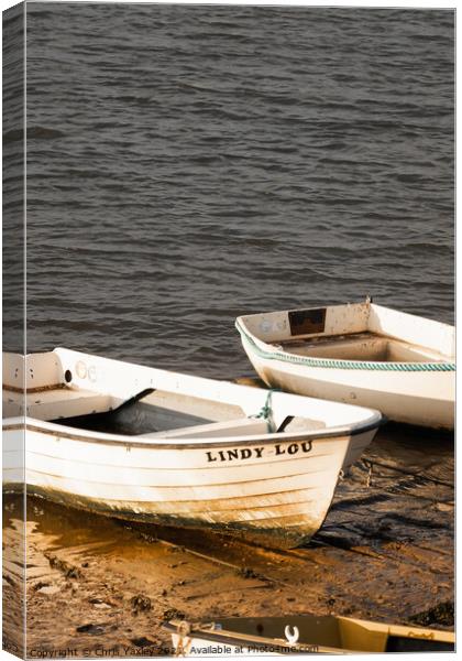 Lindy Lou in Wells-Next-The-Sea, Norfolk Canvas Print by Chris Yaxley