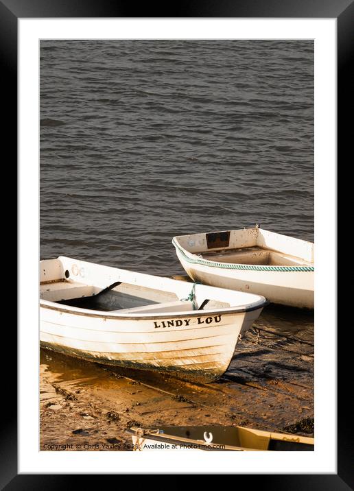 Lindy Lou in Wells-Next-The-Sea, Norfolk Framed Mounted Print by Chris Yaxley