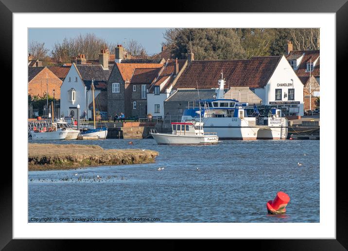 The quay of Wells-Next-The-Sea, Norfolk Framed Mounted Print by Chris Yaxley