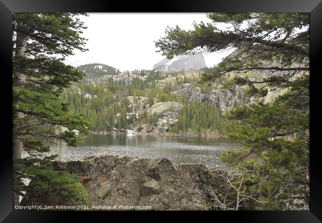 Bear Lake, Rocky Mountain National Park Framed Print by Sam Robinson