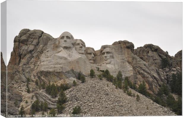 Mount Rushmore Canvas Print by Sam Robinson