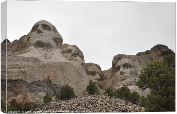 Mount Rushmore National Memorial Canvas Print by Sam Robinson