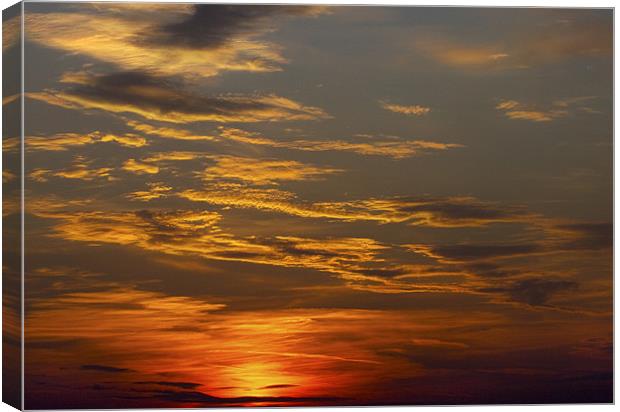 Summer Sunset Canvas Print by Darren Burroughs