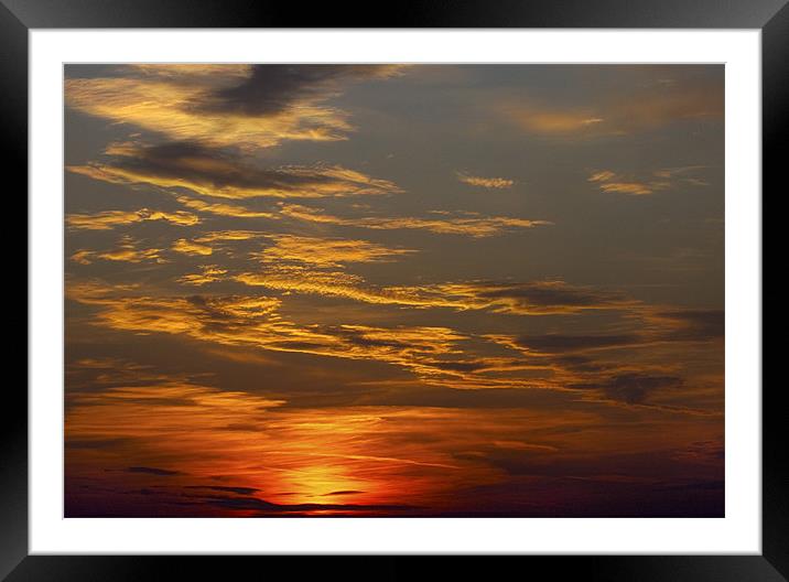 Summer Sunset Framed Mounted Print by Darren Burroughs