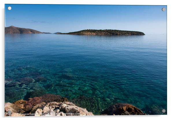 Calm Mediterranean Sea Acrylic by Kasia Design