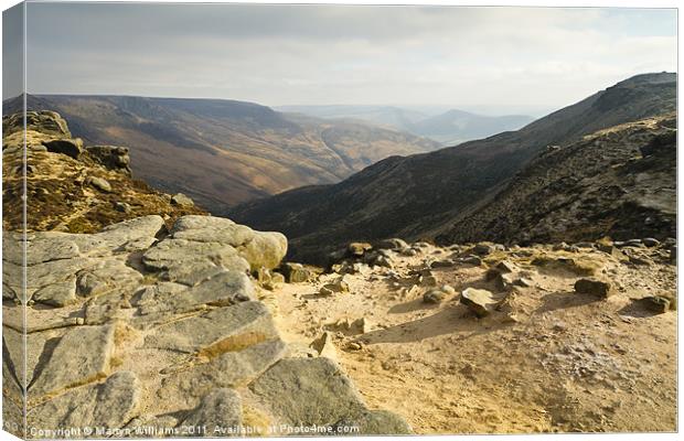 Grindsbrook Clough, Kinder Scout Canvas Print by Martyn Williams