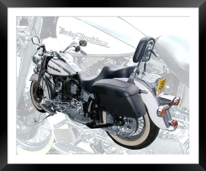 Harley Davidson 01 Framed Mounted Print by Sandra Day