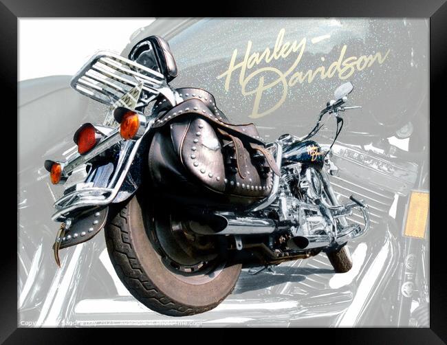 Harley Davidson 02 Framed Print by Sandra Day