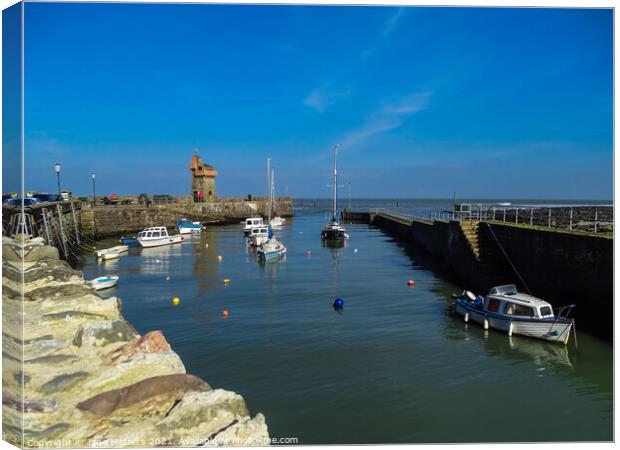 Lynmouth Harbour Canvas Print by Jane Metters