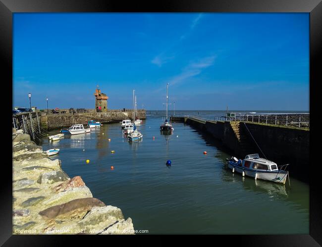 Lynmouth Harbour Framed Print by Jane Metters