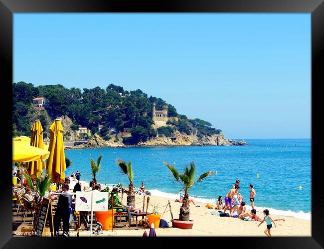 Lloret de Mar, Spain. Framed Print by john hill