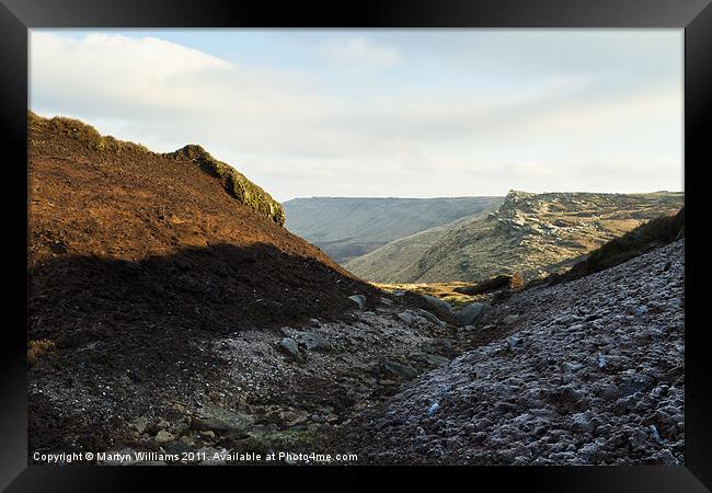 Kinder Scout Framed Print by Martyn Williams
