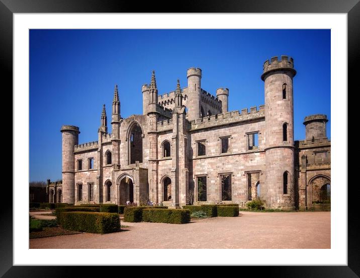 Lowther Castle  Framed Mounted Print by Victor Burnside