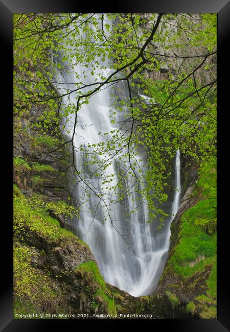 Pistyll Rhaeadr Waterfalls Welshpool Powys Wales Framed Print by Chris Warren
