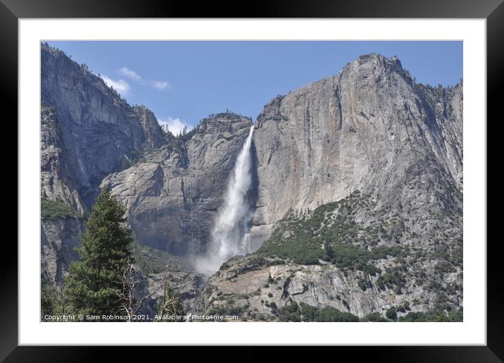 Upper Yosemite Falls  Framed Mounted Print by Sam Robinson