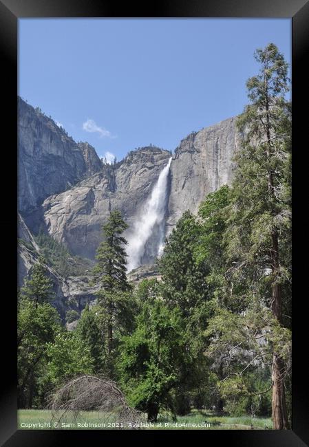 Upper Yosemite Falls Framed Print by Sam Robinson
