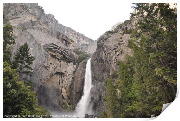 Lower Yosemite Falls Print by Sam Robinson