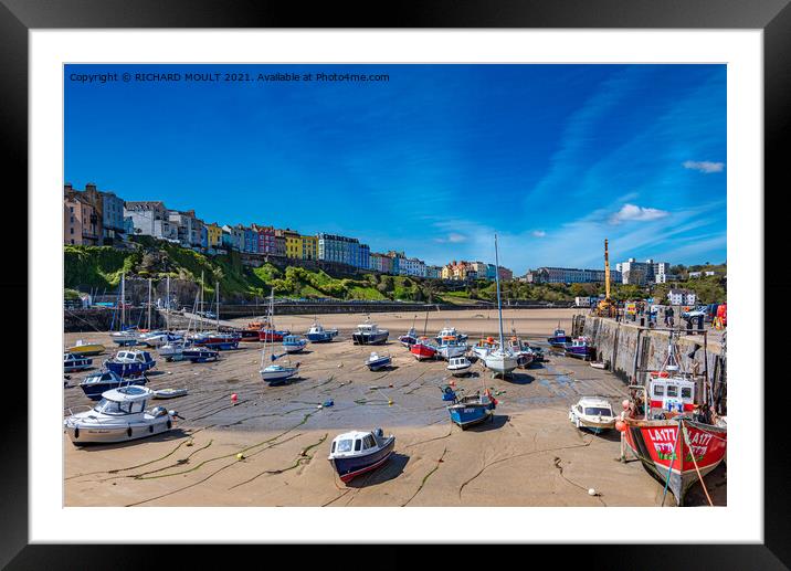 Tenby Harbour  Framed Mounted Print by RICHARD MOULT