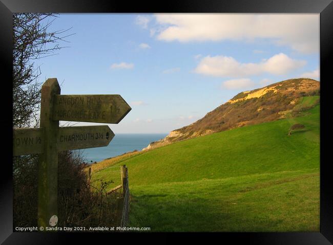 Dorset Walk Framed Print by Sandra Day