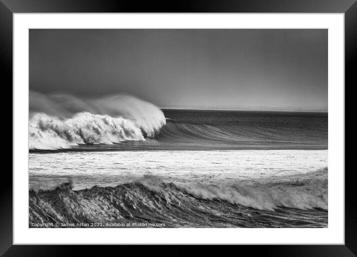 Stormy Seas in Bali Framed Mounted Print by James Aston