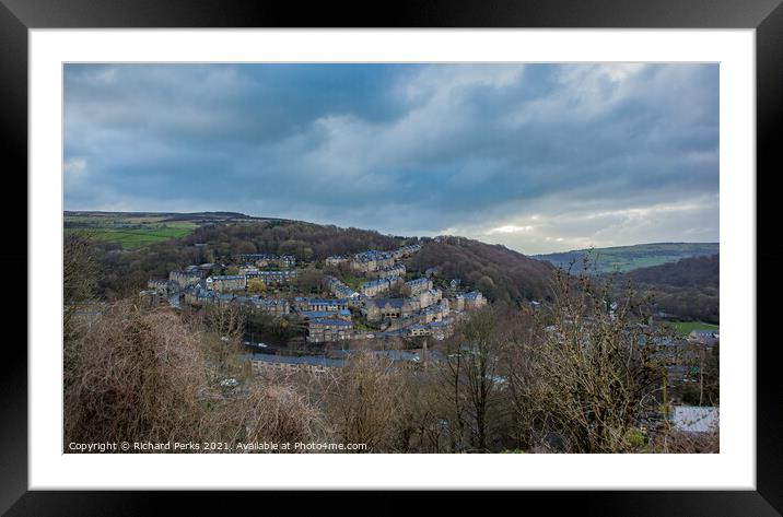 Calder Valley storm clouds Framed Mounted Print by Richard Perks
