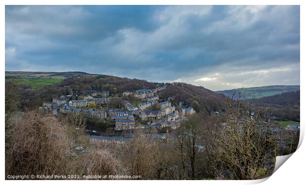 Calder Valley storm clouds Print by Richard Perks