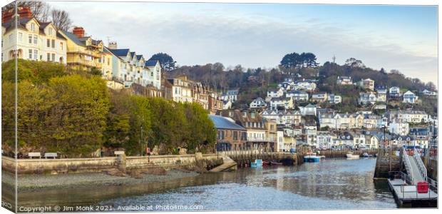 Looe Harbour, Cornwall Canvas Print by Jim Monk