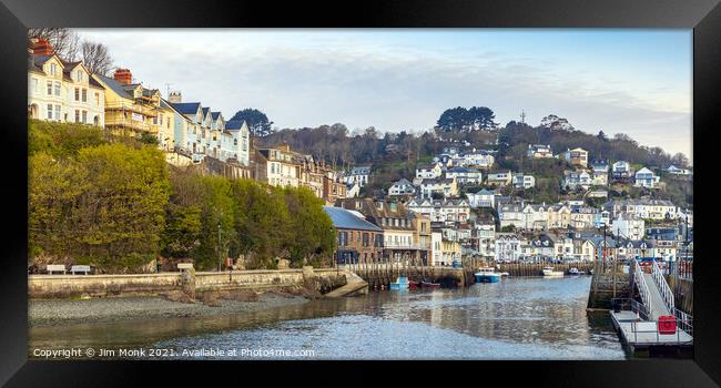 Looe Harbour, Cornwall Framed Print by Jim Monk